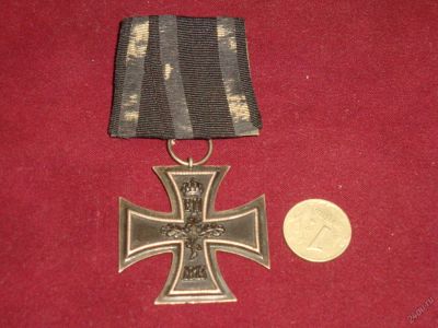 Лот: 5839670. Фото: 1. Железный крест 1914, 2 класс... Нашивки, шевроны, погоны