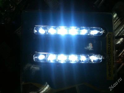 Лот: 1182750. Фото: 1. дневные ходовые огни 6 LED,12V. Оптика и освещение