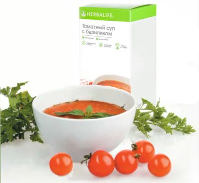 Лот: 7760033. Фото: 1. Томатный суп с базиликом Herbalife... Диетическое питание