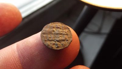 Лот: 10879172. Фото: 1. Неплохая Полушка Петра 1-ВРП-1722... Россия до 1917 года