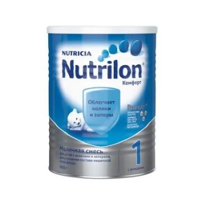 Лот: 10783438. Фото: 1. Смесь Nutrilon Комфорт 900г с... Детское питание