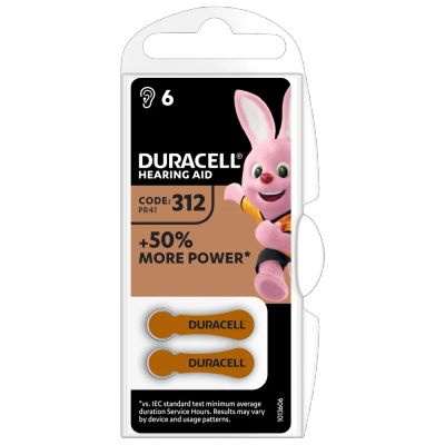 Лот: 16864809. Фото: 1. Батарейка Duracell ZA312 PR41... Батарейки, аккумуляторы, элементы питания