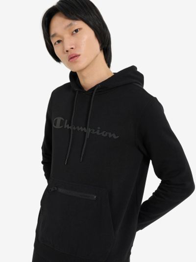 Лот: 24594937. Фото: 1. Худи мужское Champion, Черный. Другое (спортивная одежда)