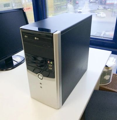 Лот: 4138023. Фото: 1. С рубля — case mini-ATX чёрный... Корпуса, блоки питания