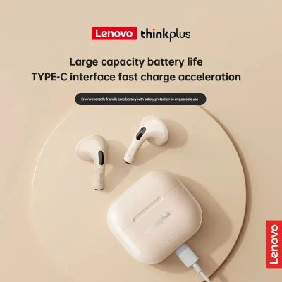 Лот: 21038670. Фото: 1. Беспроводные наушники Lenovo LP40II... Наушники, гарнитуры
