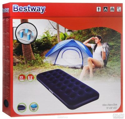 Лот: 13666220. Фото: 1. Надувной матрас Bestway. Спальные мешки, надувные кровати, коврики туристические