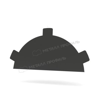 Лот: 24040029. Фото: 1. Заглушка конька круглого простая... Кровельные материалы