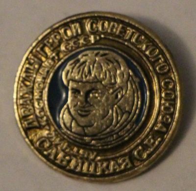 Лот: 7894396. Фото: 1. Знак летчтк-космонавт Савицкая... Сувенирные