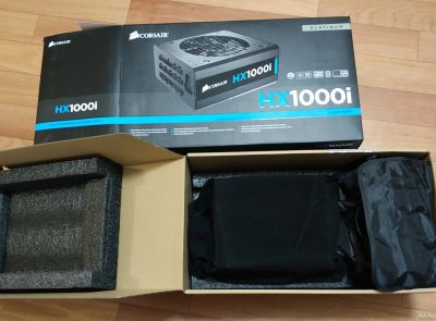 Лот: 13198941. Фото: 1. Блок питания Corsair HX1000i 1000W... Корпуса, блоки питания