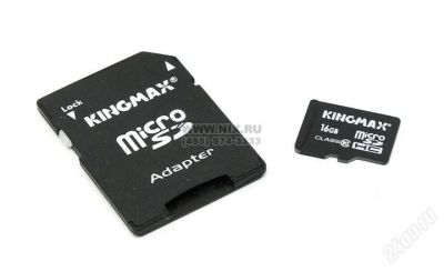 Лот: 2331396. Фото: 1. Kingmax microSDHC 16GB CLASS 10... Карты памяти