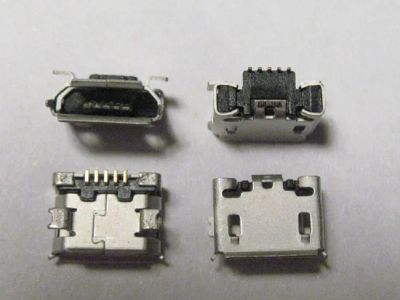 Лот: 3451311. Фото: 1. Разъем microUSB US-1202 (5 pin... Шлейфы, кабели, переходники