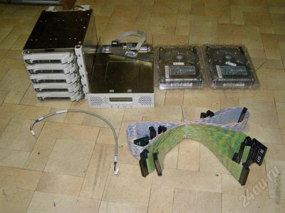 Лот: 520332. Фото: 1. SCSI Контроллер+RAID+Корзина+Диски... СХД