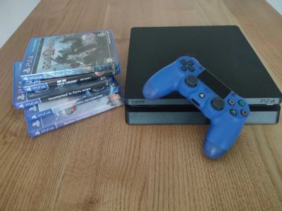 Лот: 16575806. Фото: 1. PlayStation 4 ( PS4 slim 500gb... Игровые приставки, консоли