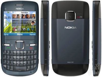 Лот: 1217825. Фото: 1. Nokia C3-00 BLUE Новый забирать... Кнопочные мобильные телефоны