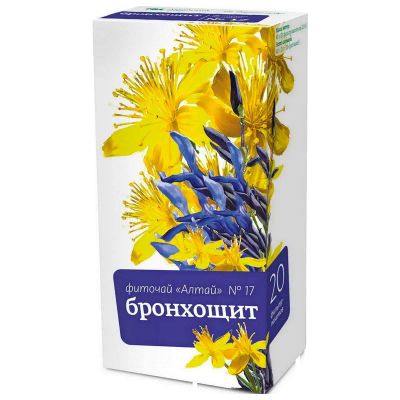 Лот: 23731924. Фото: 1. Фиточай Алтай № 17 Бронхощит фильтр-пакеты... Лекарства