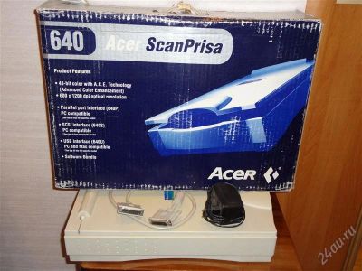 Лот: 1674120. Фото: 1. Сканер Acer ScanPrisa 640 BT. Сканеры