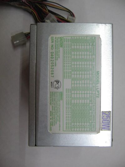 Лот: 6560417. Фото: 1. Блок питания ATX LPT2 250W. Корпуса, блоки питания