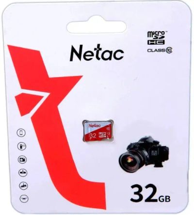 Лот: 24948583. Фото: 1. Карта памяти MicroSDHC 32Gb Netac... Карты памяти