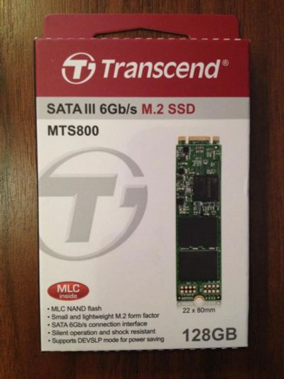 Лот: 9984947. Фото: 1. M.2 SSD Transcend 128GB (новый... SSD-накопители