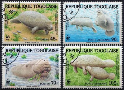 Лот: 3834591. Фото: 1. Полная серия из 4 марок Того 1984... Марки