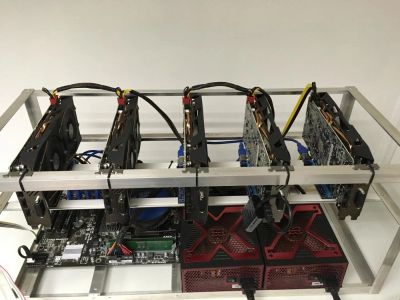 Лот: 10752299. Фото: 1. Майнинг ферма на 5 Gigabyte RX... Майнинг фермы, товары для майнинга
