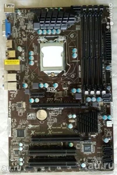 Лот: 18276136. Фото: 1. ASRock Z77 Pro3. Материнские платы