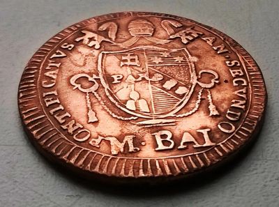 Лот: 25522380. Фото: 1. 1/2 байокко(байоччи) 1802 года... Европа