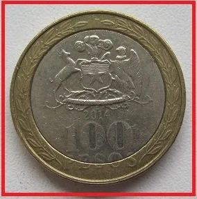 Лот: 14238278. Фото: 1. Чили 100 песо 2014 (№). Америка