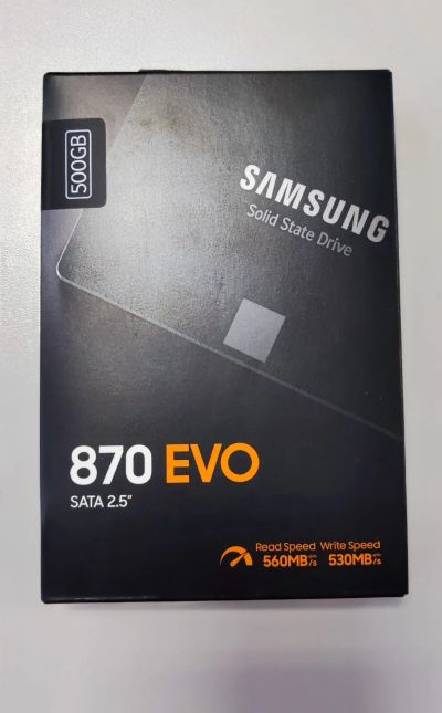 Лот: 21219932. Фото: 1. SSD Samsung 870 EVO 500GB Новый... SSD-накопители