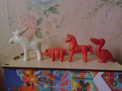 Лот: 21047813. Фото: 1. Игрушки из литой резины одним... Игрушки