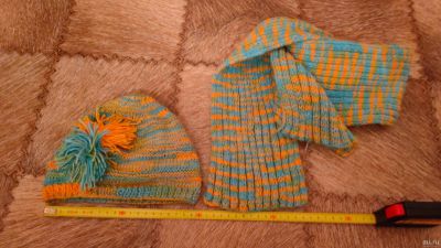 Лот: 18049393. Фото: 1. шапка и шарф детские, для девочки... Другое (одежда и аксессуары)
