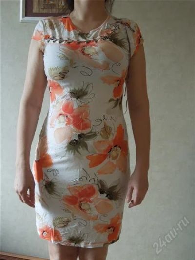 Лот: 2717099. Фото: 1. платье стрейч цветы. Платья