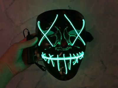 Лот: 12742379. Фото: 1. Светящиеся маска Гая Фокса Анонимус... Карнавальные маски, шляпы, аксессуары