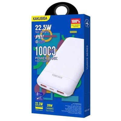 Лот: 22142975. Фото: 1. Power Bank KAKUSIGA KCS-887 10000mAh... Внешние, портативные аккумуляторы для смартфонов (Power bank)