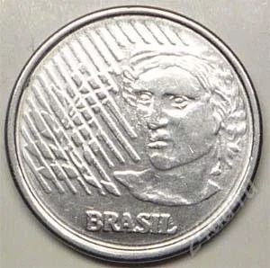 Лот: 1587779. Фото: 1. Бразилия. 5 сентаво 1996г. Америка