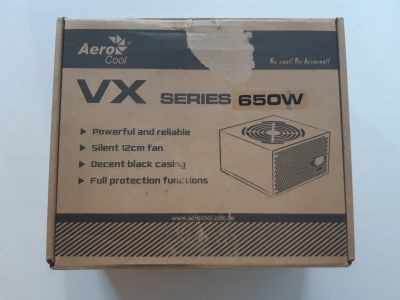 Лот: 14467203. Фото: 1. Блок питания AeroCool VX-650 650W. Корпуса, блоки питания