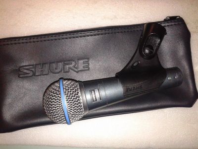 Лот: 4796566. Фото: 1. Микрофон Shure Beta 58A (оригинал... Студийные микрофоны, радиомикрофоны и радиосистемы
