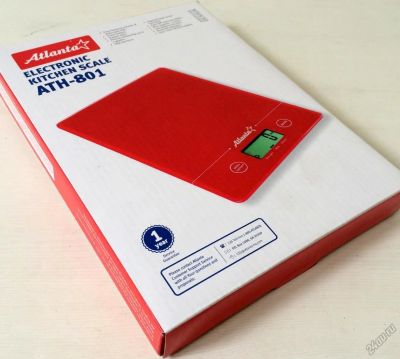 Лот: 5810345. Фото: 1. 🔴⚖ Весы ATH-801 до 5 кг Atlanta... Кухонная