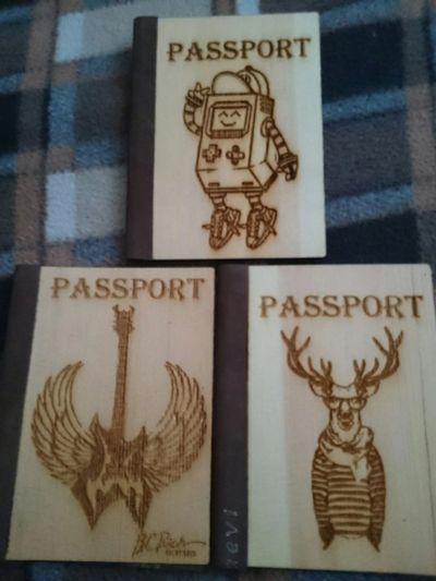 Лот: 6636593. Фото: 1. Деревянные обложки для паспорта... Другое (сувениры, подарки)