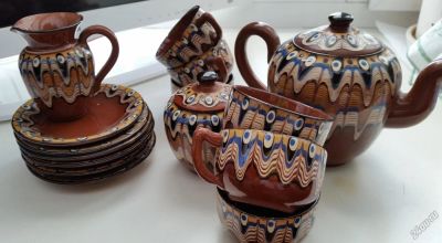 Лот: 5598381. Фото: 1. Старинный кофейный набор. Сервизы, наборы посуды