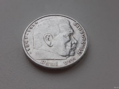 Лот: 13305350. Фото: 1. Германия 1936 5 марок Пауль фон... Германия и Австрия