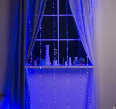 Лот: 16903348. Фото: 1. Гирлянда "Водопад" 2х3 м LED-800-220V... Гирлянды, шарики, новогодние аксессуары
