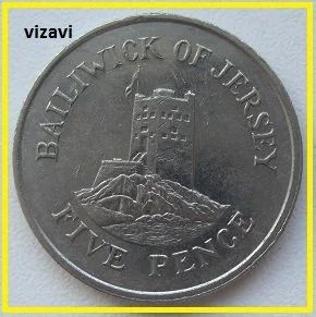 Лот: 16749803. Фото: 1. Джерси 5 пенсов 1984 (9). Великобритания и острова