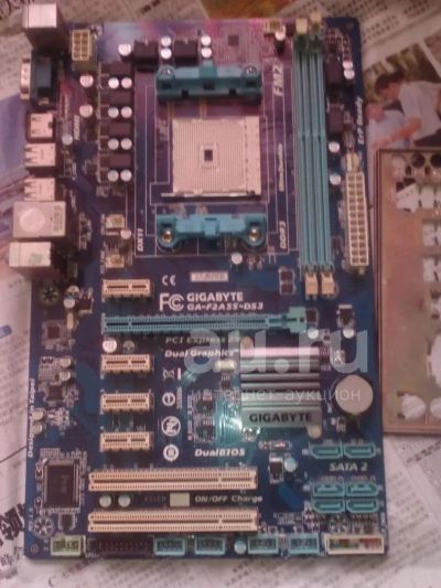 Лот: 20842927. Фото: 1. Gigabyte Ga-F2A55-DS3 (rev 1.0... Материнские платы
