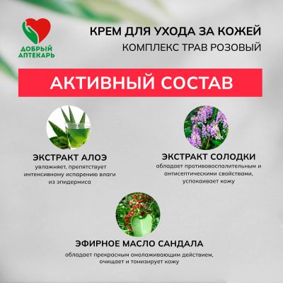 Лот: 23987964. Фото: 1. Добрый аптекарь крем для ухода... Уход за телом