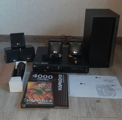 Лот: 20423390. Фото: 1. DVD ресивер караоке LG комплект. DVD, Blu-Ray плееры