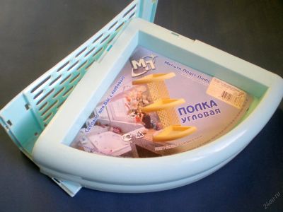 Лот: 5559676. Фото: 1. 🚿 Полочка для душа угловая 2... Аксессуары для ванной