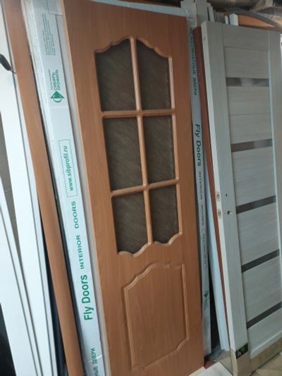 Лот: 25321146. Фото: 1. Дверь ПВХ миланский орех 600*2000. Двери межкомнатные