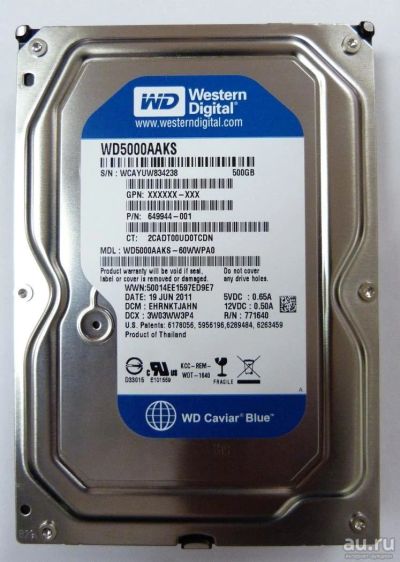 Лот: 8769480. Фото: 1. Жесткий диск Western Digital Caviar... Жёсткие диски (HDD)