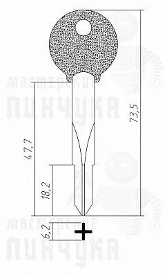 Лот: 12028653. Фото: 1. ключ 150 KR014 крест. Материалы и сырьё